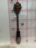 Orchid Flower Hawaii Knife Hanson & Berry Silverplated  Souvenir Spoon