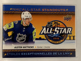 #AS-4 Austin Matthews Toronto Maple Leafs 2018-19 Upper Deck Tim Hortons Hockey Card