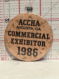 ACCHA Augusta GA Commercial Exhibitor 1986 Button Pinback
