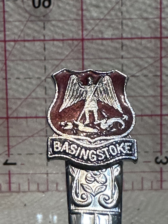 Basingstoke Crest Emblem England  Souvenir Spoon