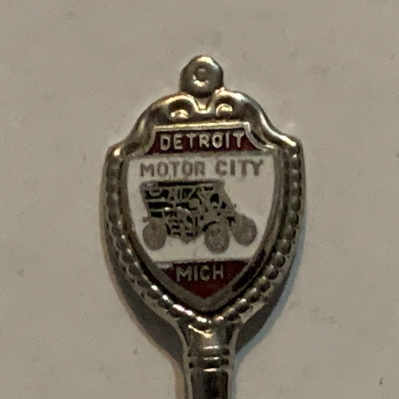 Detroit Motor City Michigan Collectable Souvenir Spoon BG