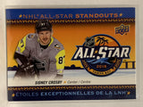 #AS-2 Sidney Crosby Pittsburgh Penguins 2018-19 Upper Deck Tim Hortons Hockey Card