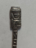 Mazatlan Mexico Mask Calander Alapaca  Souvenir Spoon