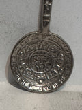 Mazatlan Mexico Mask Calander Alapaca  Souvenir Spoon