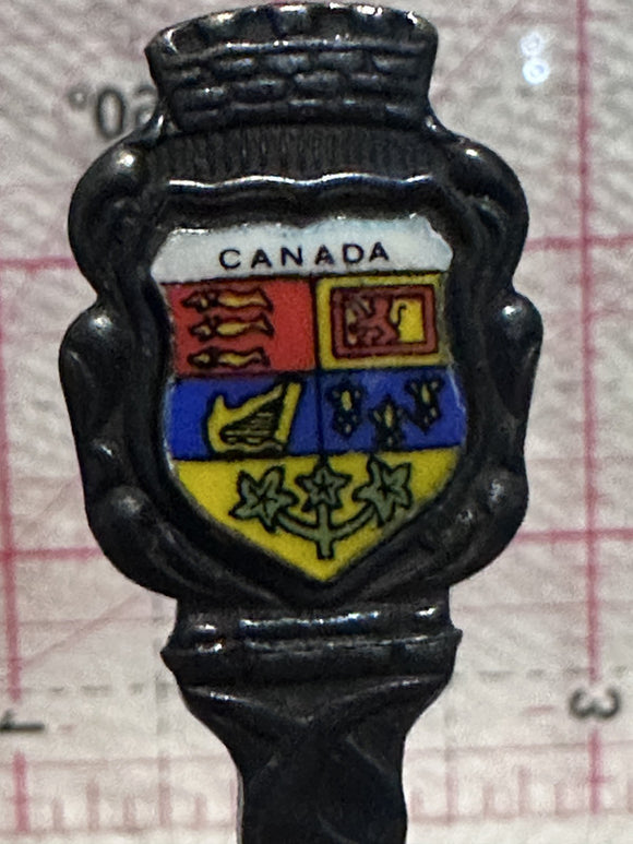 Victoria British Columbia Canada Crest Emblem Silver Plated  Souvenir Spoon