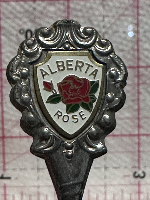 Alberta Wild Rose  Souvenir Spoon