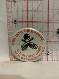 Bowl with the Winners Al's Olympic Lanes New Westminister BC Button Pinback
