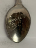 Golden British Columbia Train Engine Souvenir Spoon