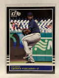 #212 Arodys Vizcaino Black Atlanta Braves 2019 Donruss Baseball Card