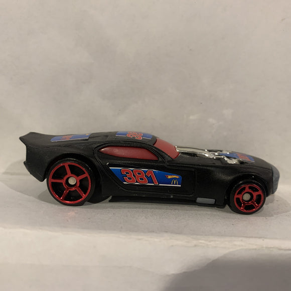 Black Mcdonalds Stock Racer ©2009 Hot Wheels AK