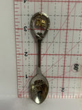 Golden British Columbia Train Engine Souvenir Spoon
