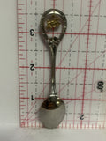 Golden British Columbia Train Engine Souvenir Spoon