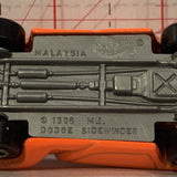Orange Dodge Sidewinder ©1996 Hot Wheels Diecast Car GF