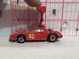 Red #40 Ferrari 1988 Hot Wheels Diecast Car