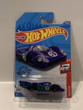 Blue Porsche 917 LH 4/5 Porsche 2018 45/250 GHD21 Hot Wheels Long Card