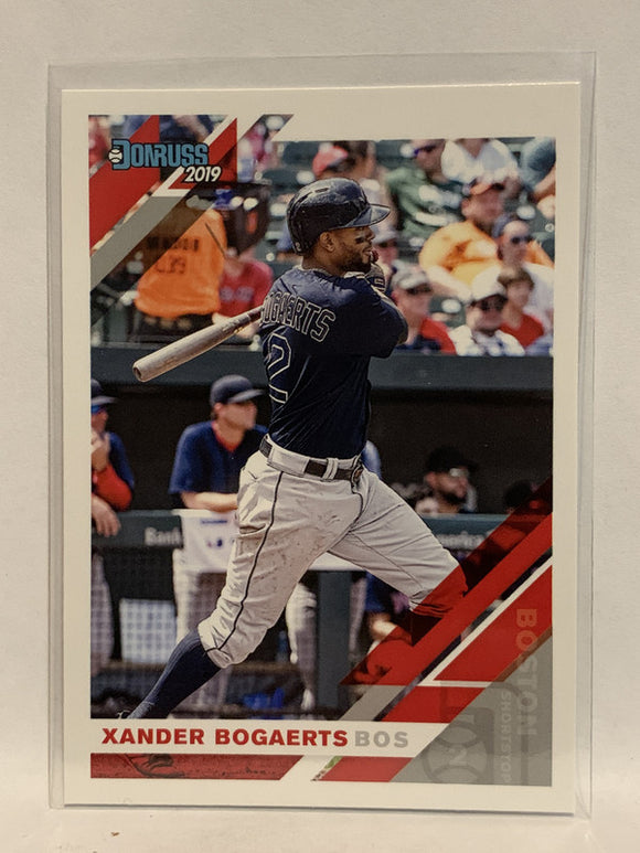 #197 Xander Bogaerts Boston Red Sox 2019 Donruss Baseball Card