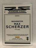 #17 Max Scherzer Diamond Kings Washington Nationals 2019 Donruss Baseball Card