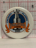 Calgary Flames Stanley Cup Champions 1989 NHL Button Pinback