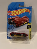 Red Slide Kick 8/10 Experimotors 2018 46/250 GHB99  Hot Wheels Long Card
