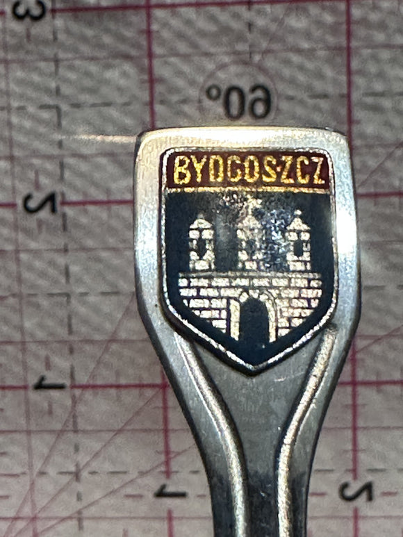 Bydcoszcz Poland Castle Crest Emblem  Souvenir Spoon