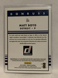 #243 Matt Boyd Black Detroit Tigers 2019 Donruss Baseball Card