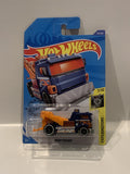 Blue Heavy Hitcher 7/10 Experimotors 2018 30/250 GHB98 Hot Wheels Long Card