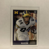 #410 Sean Mckeon Rookie Michigan Wolverines 2020 Score Football Card LP