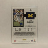 #410 Sean Mckeon Rookie Michigan Wolverines 2020 Score Football Card LP