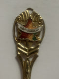 Swift Current Saskatchewan Maple Leaf Souvenir Spoon