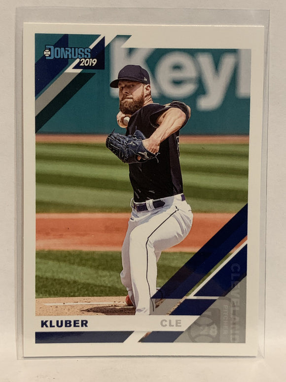 #86 Corey Kluber Cleveland Indians 2019 Donruss Baseball Card