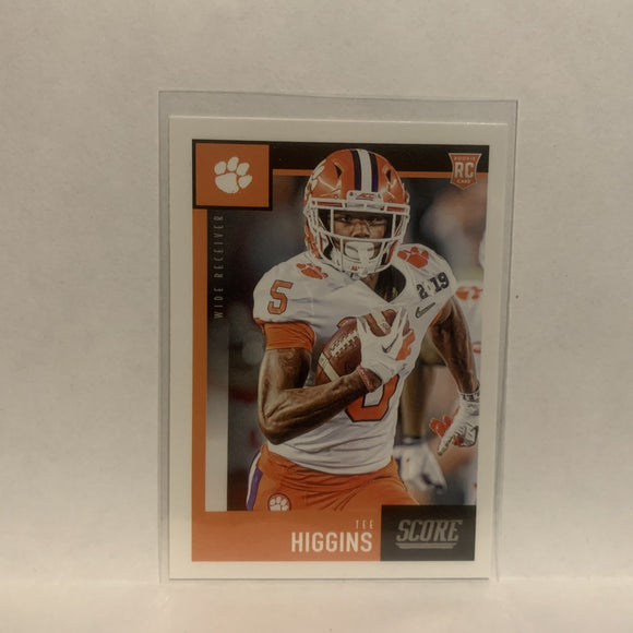 #439 Tee Higgins Rookie Clemson Tigers 2020 Score Football Card LP