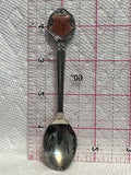 August Gladiolus Flower Silver Plated  Souvenir Spoon