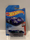 Blue Porsche 917 LH 4/5 Porsche 2018 45/250 GHD21 Hot Wheels Long Card