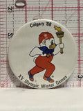 Calgary '88 XV Olympic Winter Games Hidy Button Pinback