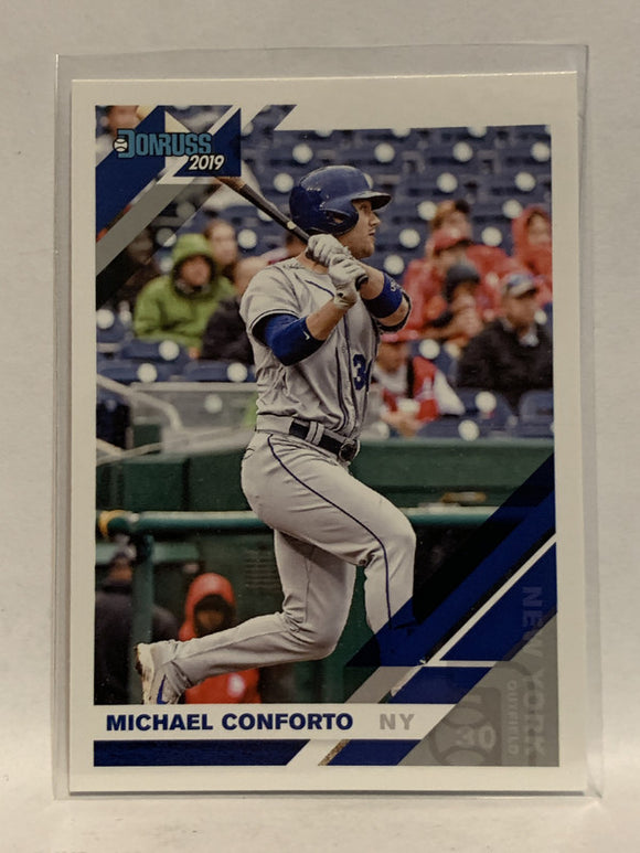#191 Michael Conforto New York Mets 2019 Donruss Baseball Card