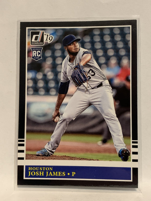 #223 Josh James Rookie Black Houston Astros 2019 Donruss Baseball Card