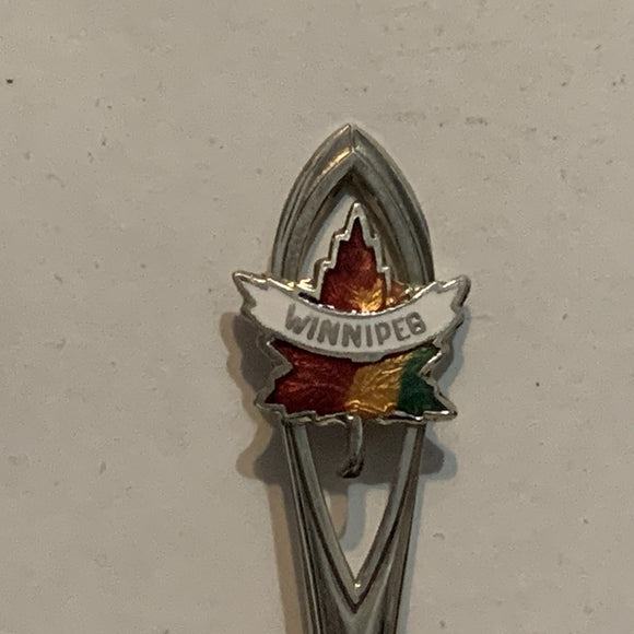Winnipeg Maple Leaf Manitoba Collectable Souvenir Spoon BH