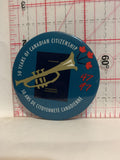 50 Years of Canadian Citizenship Canada passport Button Pinback