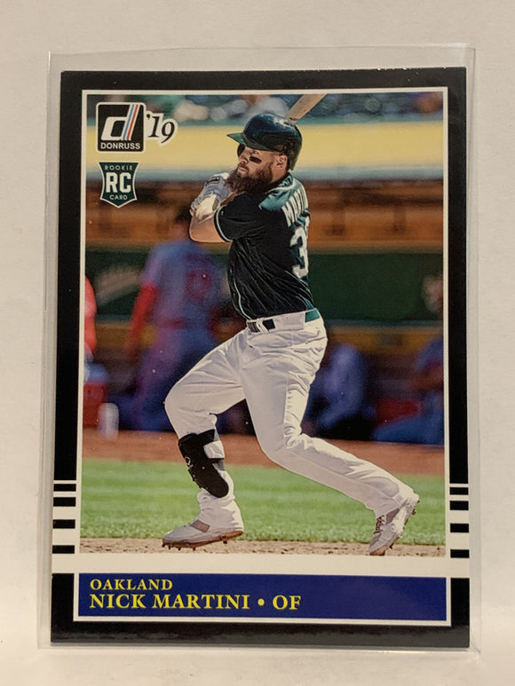#249 Nick Martiini Rookie Black Oakland Athletics 2019 Donruss Baseball Card