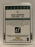#249 Nick Martiini Rookie Black Oakland Athletics 2019 Donruss Baseball Card