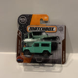 Blue Land Rover 90 18/20 MBX Off Road 2017 118/125 FHK22 Matchbox  Short Card