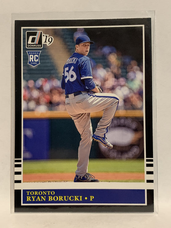 #227 Ryan Borucki Rookie Black Toronto Blue Jays 2019 Donruss Baseball Card