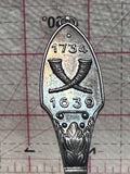 Guldhornene 1639 1734 Denmark  Souvenir Spoon