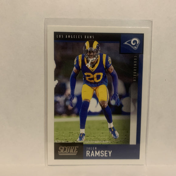#304 Jalen Ramsey Los Angeles Rams 2020 Score Football Card LQ