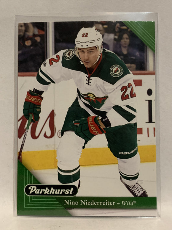 #118 Nino Niederreiter Minnesota Wild 2017-18 Parkhurst Hockey Card
