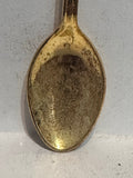 Yellow Cream Gem Rock Stone  Souvenir Spoon