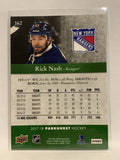 #162 Rick Nash New York Rangers 2017-18 Parkhurst Hockey Card