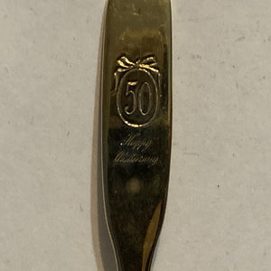 50th Happy Anniversary Collectable Souvenir Spoon BI