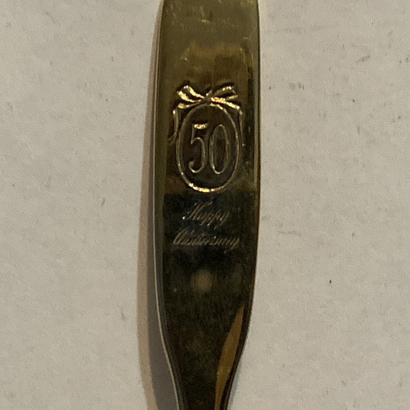 50th Happy Anniversary Collectable Souvenir Spoon BI