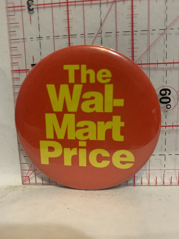 The Wal-Mart Price Button Pinback